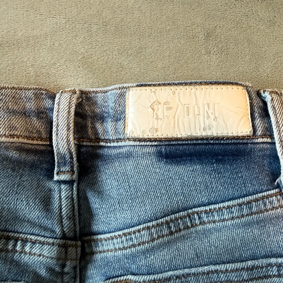 Re/Done Light Blue Straight Jeans - Picture 4 of 9